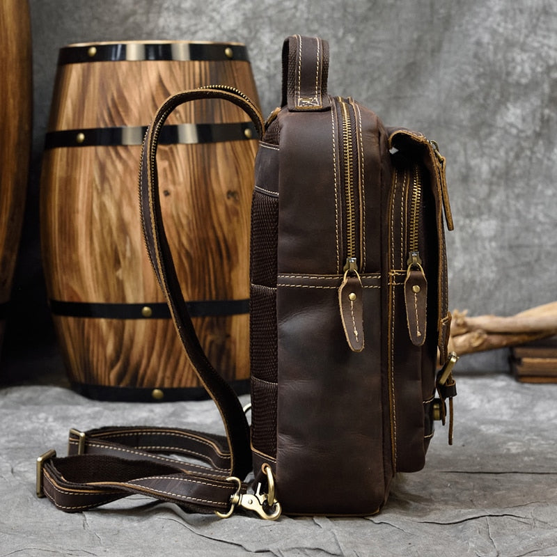 MAHEU Genuine Leather Single Shoulder Bag