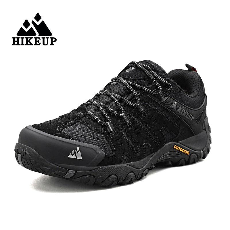 HIKEUP Men's Leather Outdoor Hiking & Hunting Shoes