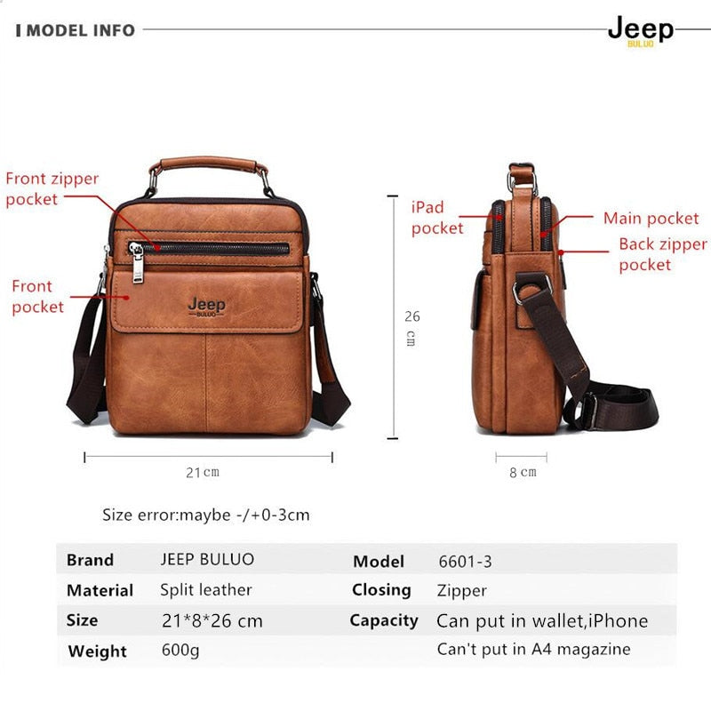 JEEP BULUO High Quality Messenger Bag