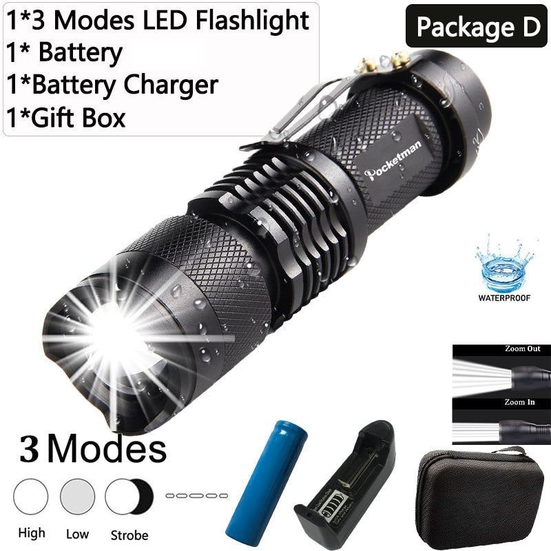 Pocketman Mini High Power L2 LED Flashlight