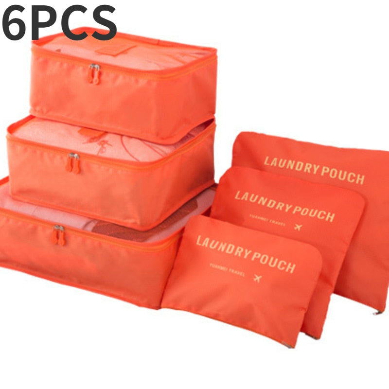 6/7 Pieces Set Waterproof Travel Organizer