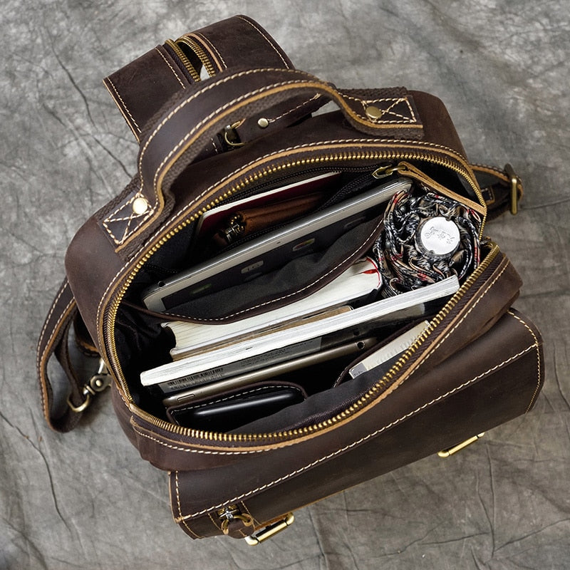 MAHEU Genuine Leather Single Shoulder Bag
