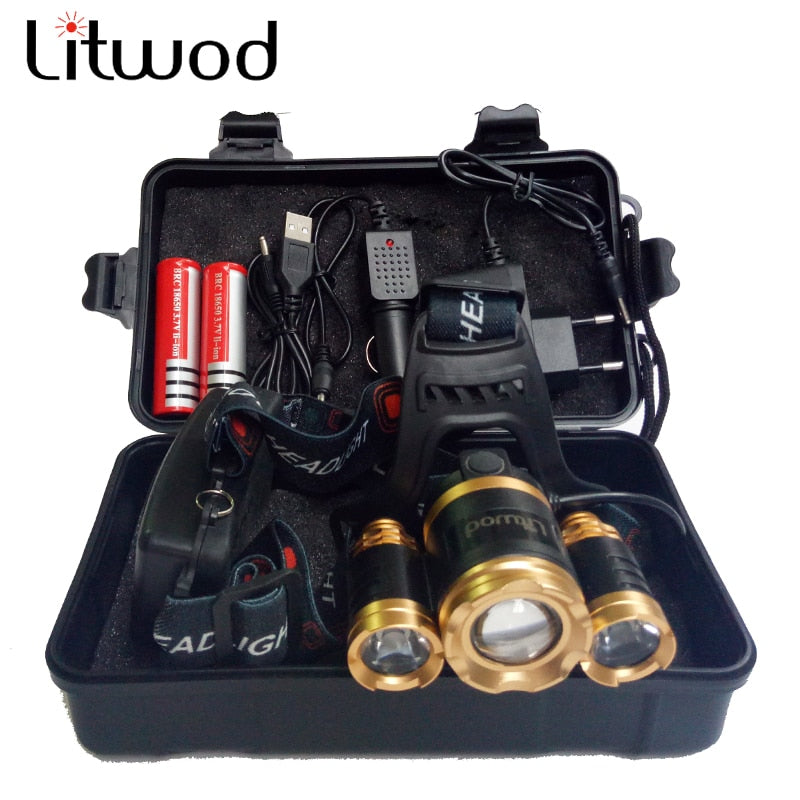 Zoomable 13000LM LED T6 Headlamp