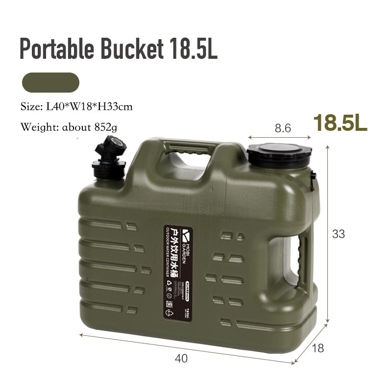 Outdoor Water Bucket with Faucet