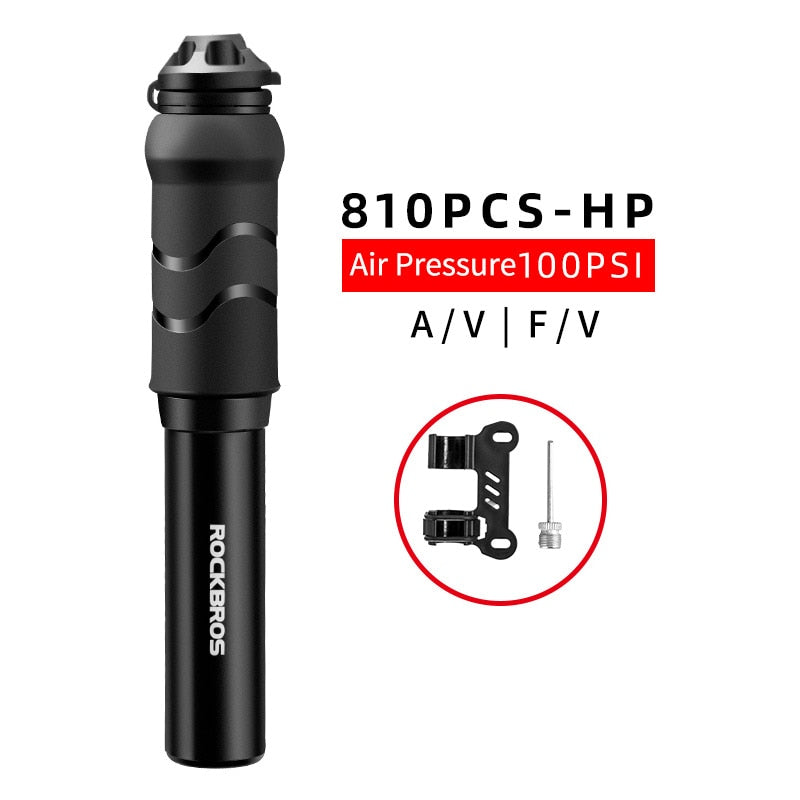 ROCKBROS Portable Aluminum Alloy Bike Air Pump