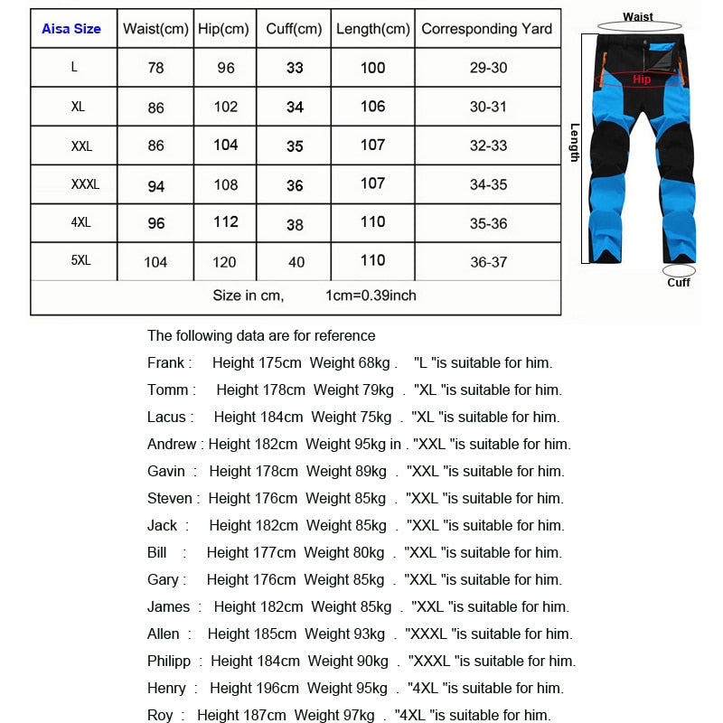 TRVLWEGO Waterproof Hiking Pants