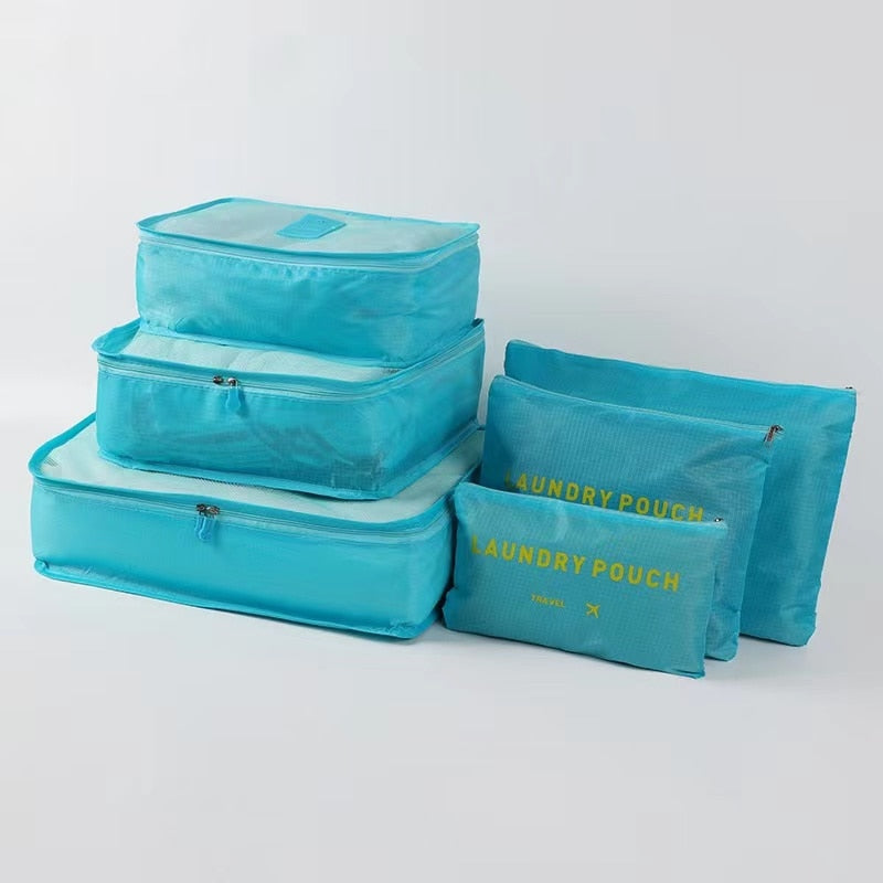 6-Piece Travel Bag Organizer