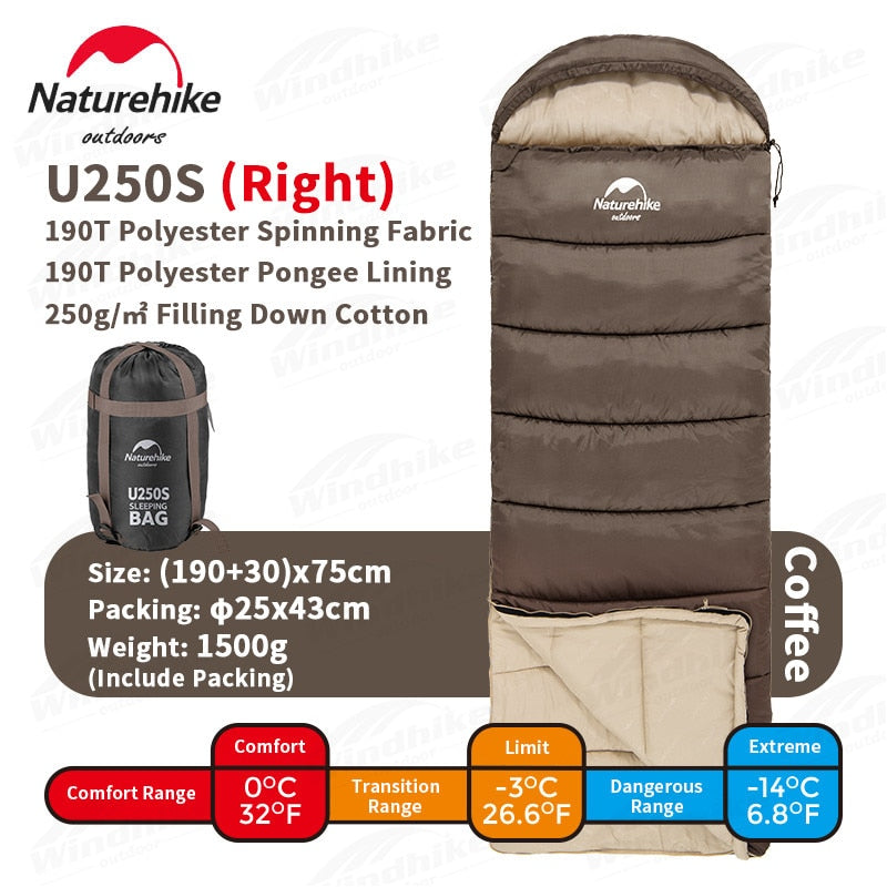 Naturehike Ultralight Spliced Cotton Envelope Sleeping Bag