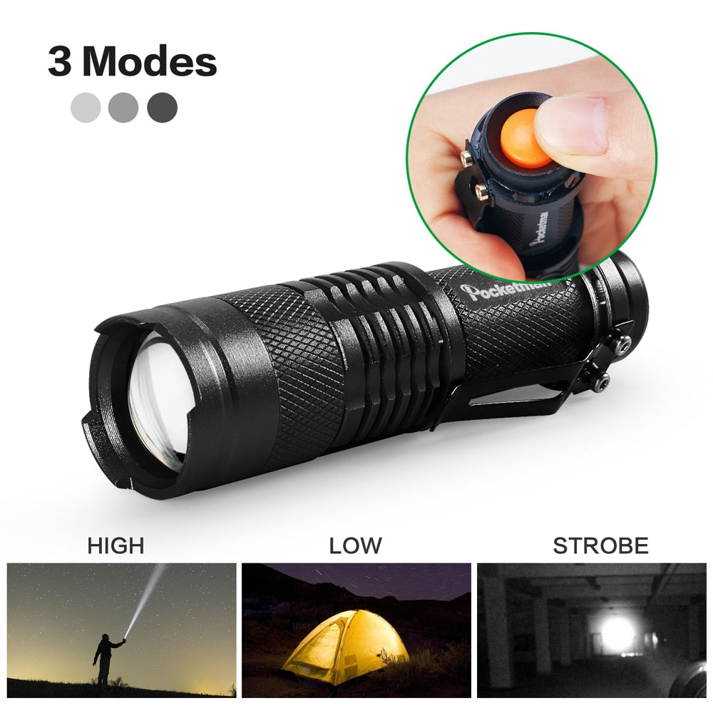 Pocketman Mini High Power L2 LED Flashlight