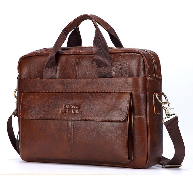 LACHIOUR Genuine Leather Messenger Bags