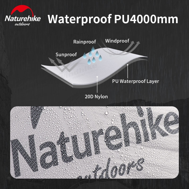 NatureHike Ultralight 20D Nylon Silicone Mongar Camping Tent
