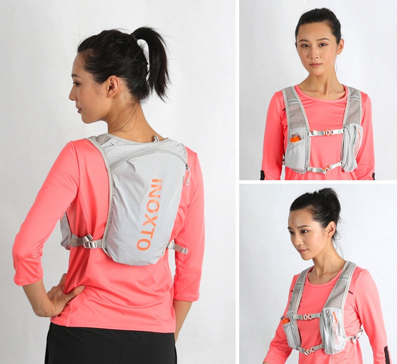 Ultra Lightweight 5L Running Backpack Waterproof 5L Hydration Vest Pack for Marathon Running Bike Water Bag Running Accessories