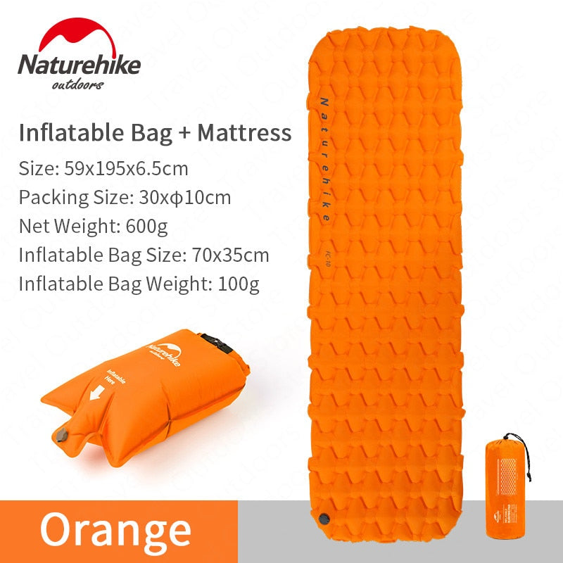 Naturehike Outdoor Portable Ultralight 600G Inflatable Mat
