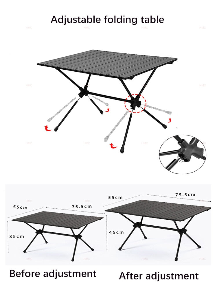 Aluminum Alloy Portable Folding Table