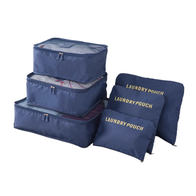 6-Piece Travel Bag Organizer