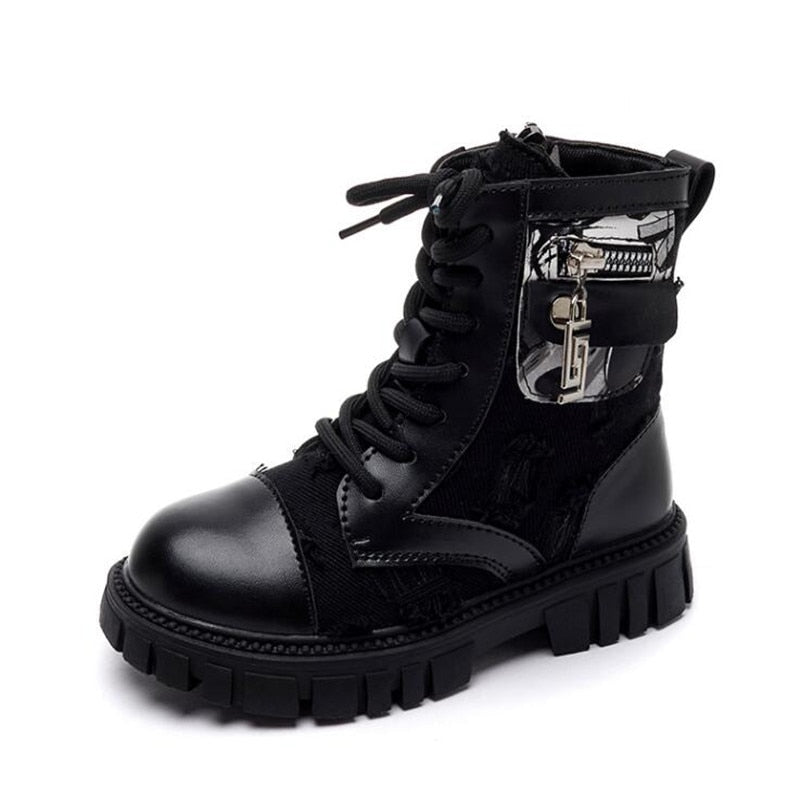 XUUKEE Girls Fashion High Top Boots