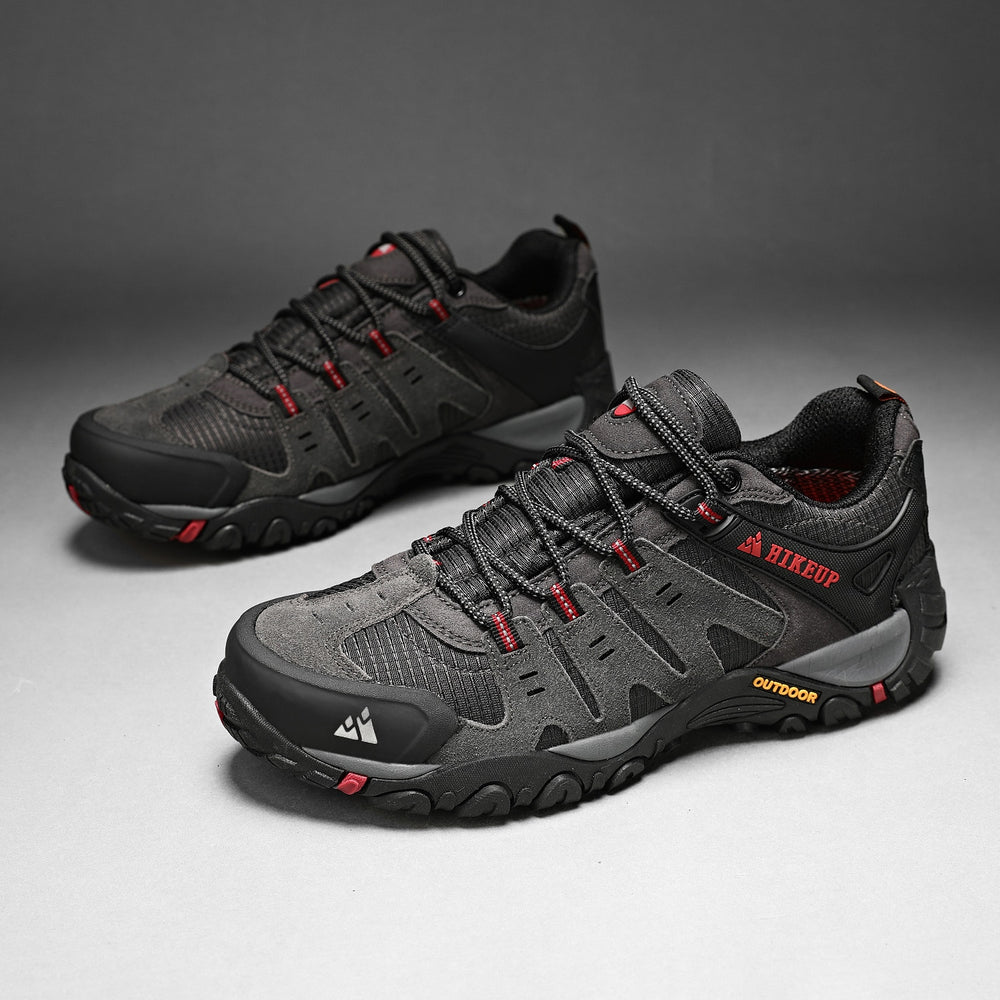 HIKEUP Men's Leather Outdoor Hiking & Hunting Shoes