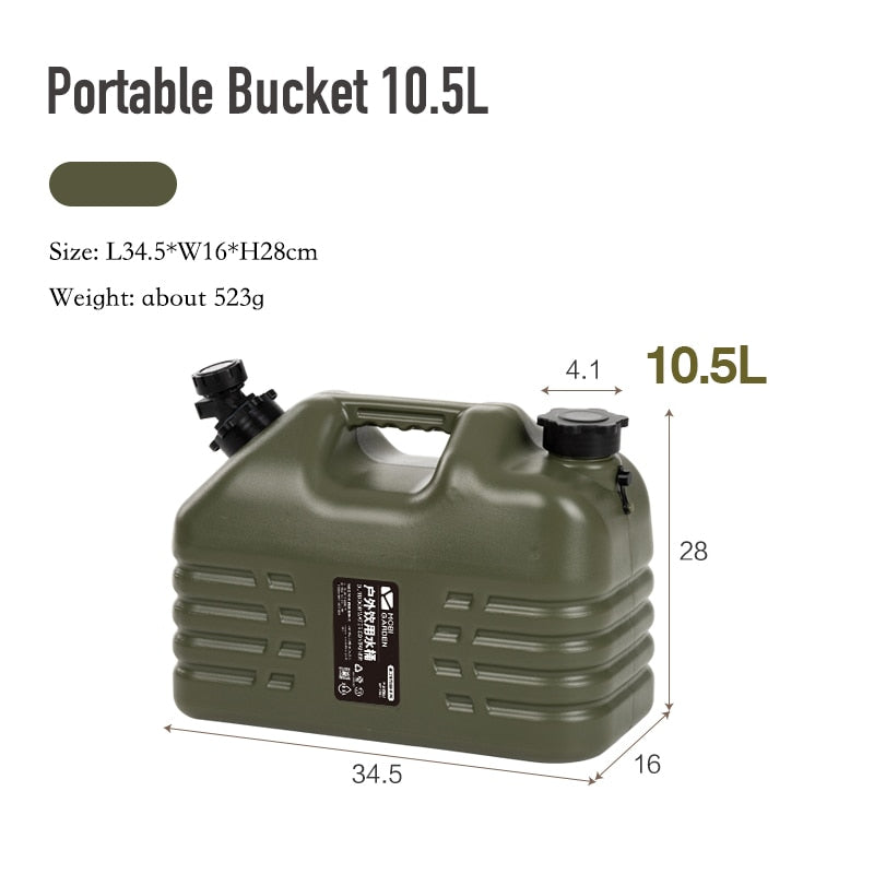 Outdoor Water Bucket with Faucet