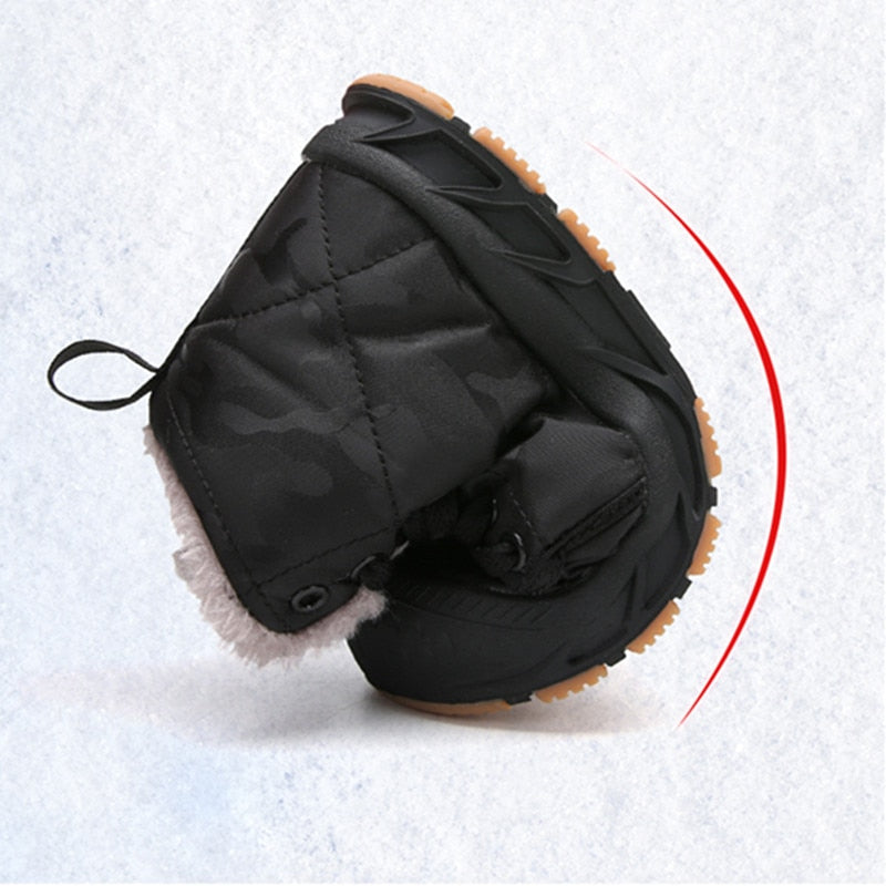 Children's Plus Velvet Waterproof Hiking Shoe