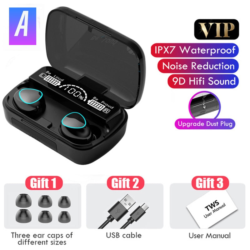 HKEN 3500mAh Wireless Earphones Bluetooth 5.0