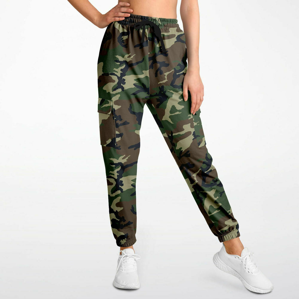 Equippage Woodland Camou Fashion Cargo Sweatpants