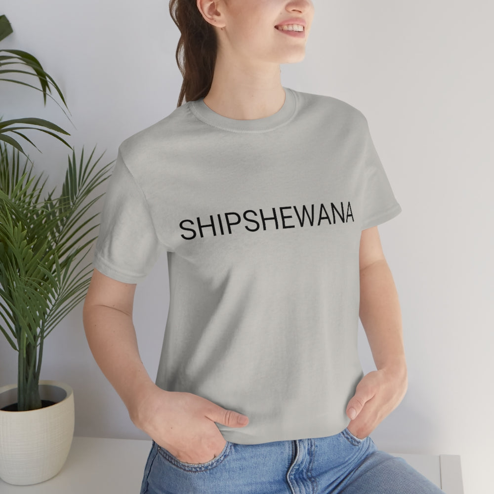 SHIPSHEWANA Indiana Unisex Jersey Short Sleeve Tee by Equippage.com