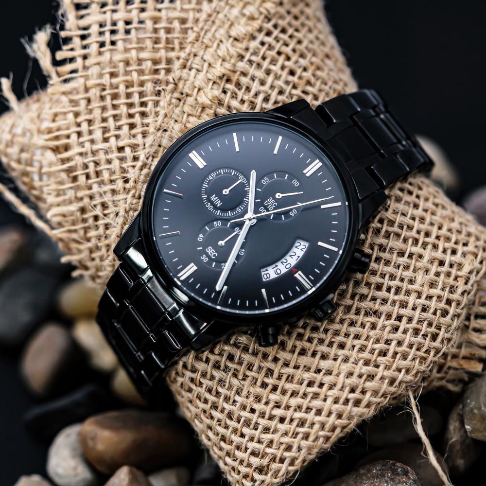 Equippage  Operator Black Chronograph Watch