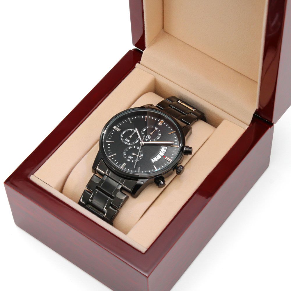 Equippage  Operator Black Chronograph Watch