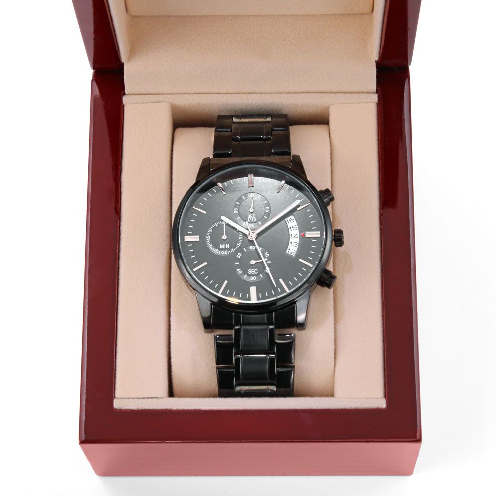 Equippage  Operator Black Chronograph Watch