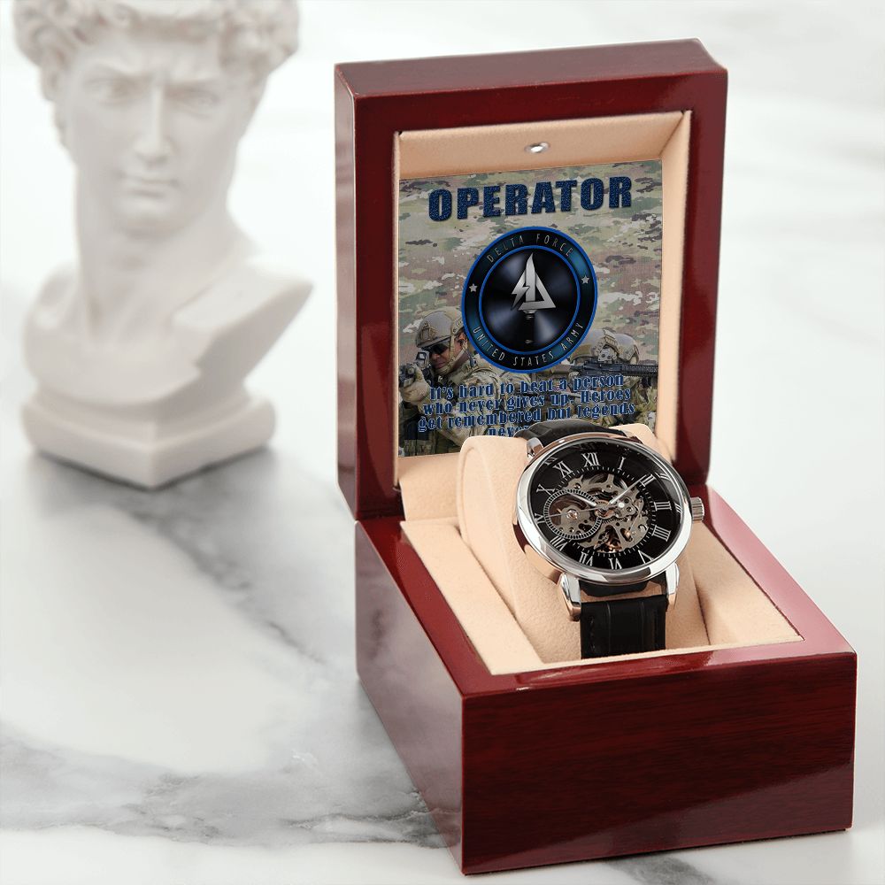 Men's OPERATOR Openwork Watch + MC