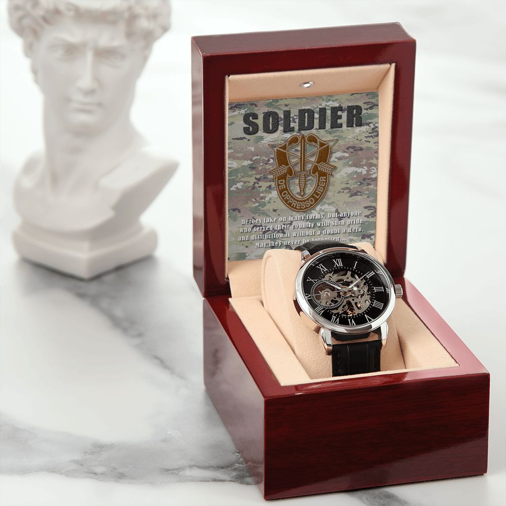 Men's SOLDIER Openwork Watch + MC