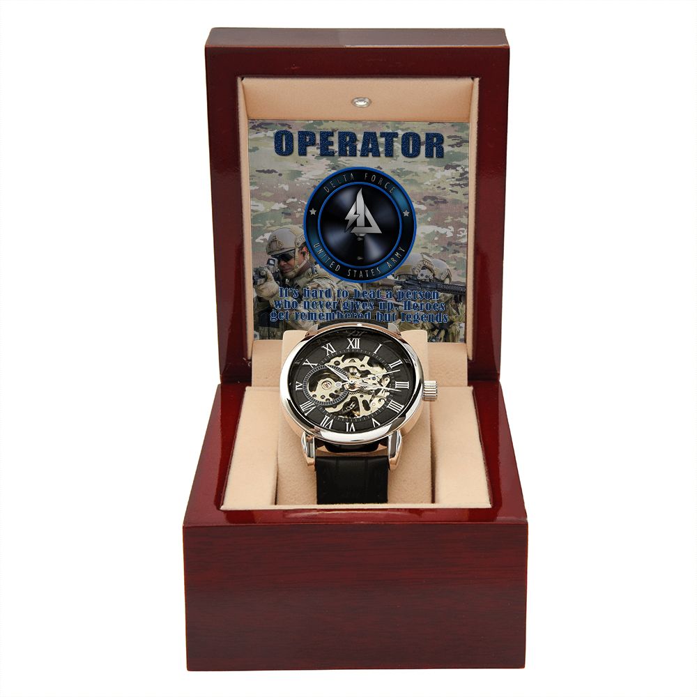 Men's OPERATOR Openwork Watch + MC