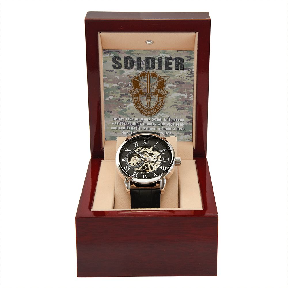 Men's SOLDIER Openwork Watch + MC