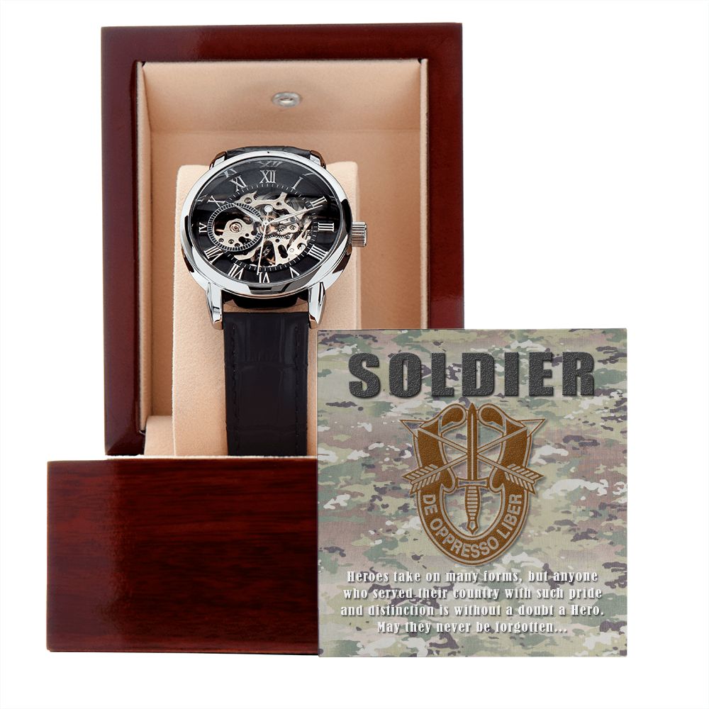 Men's SOLDIER Openwork Watch + MC