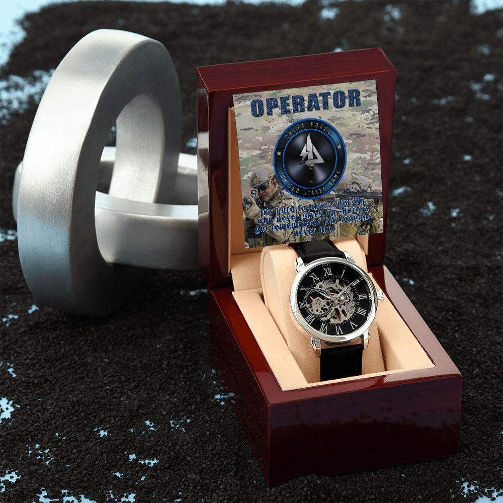 Men's OPERATOR Openwork Watch + MC