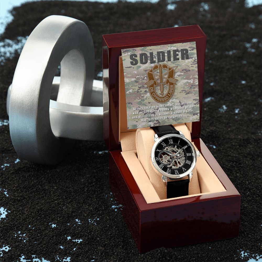 Men's SOLDIER Openwork Watch + MC