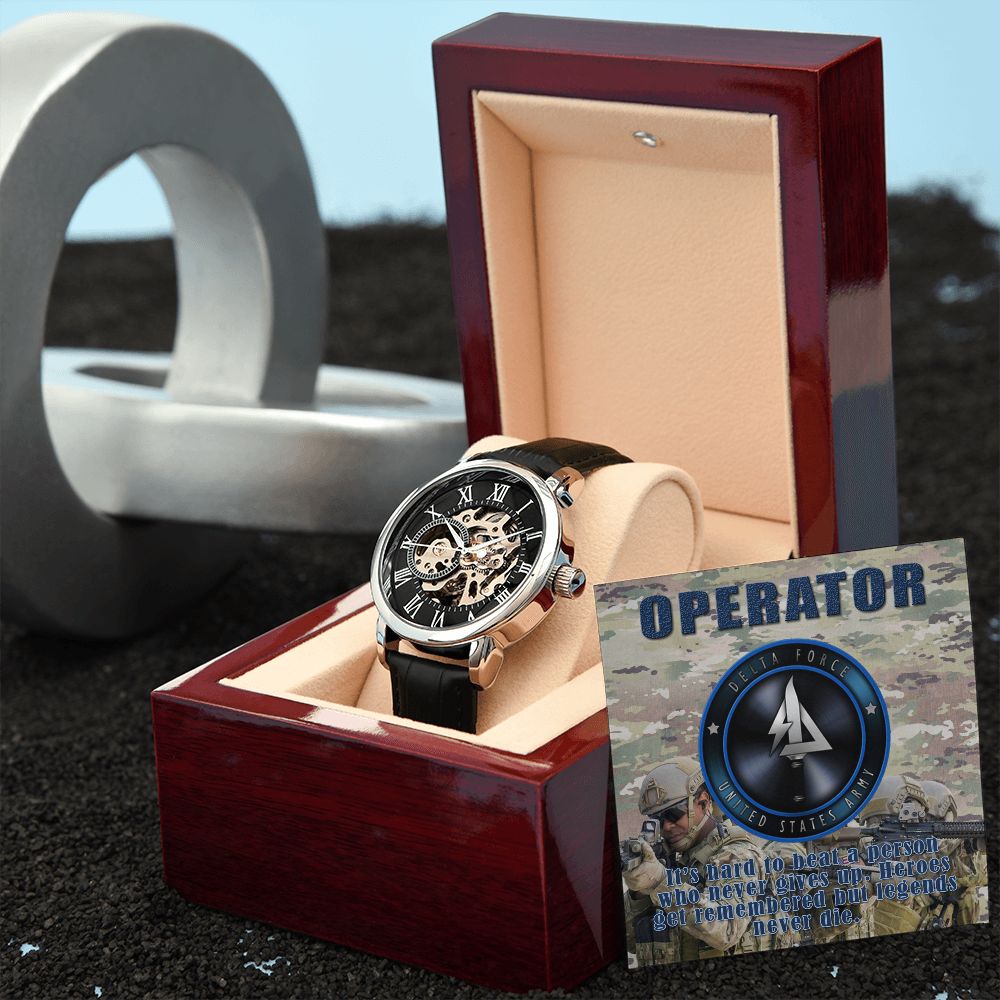 Men's OPERATOR Openwork Watch + MC