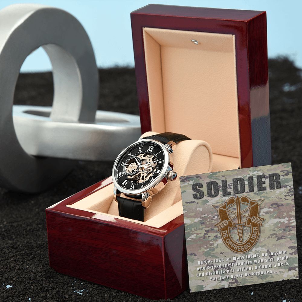 Men's SOLDIER Openwork Watch + MC