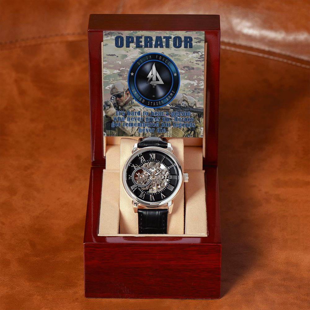 Men's OPERATOR Openwork Watch + MC