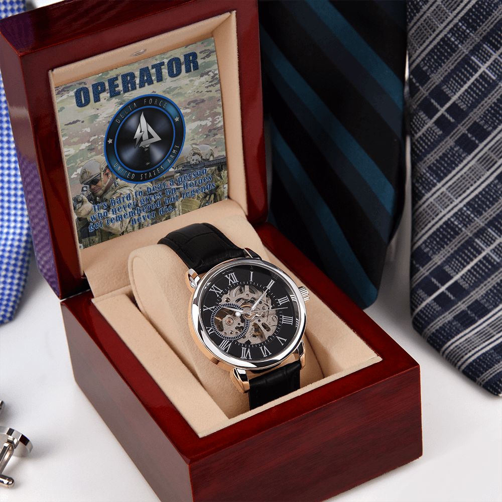 Men's OPERATOR Openwork Watch + MC