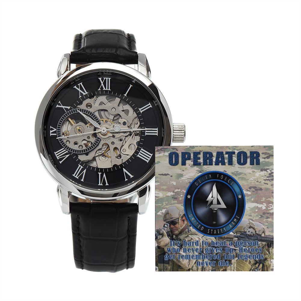 Men's OPERATOR Openwork Watch + MC