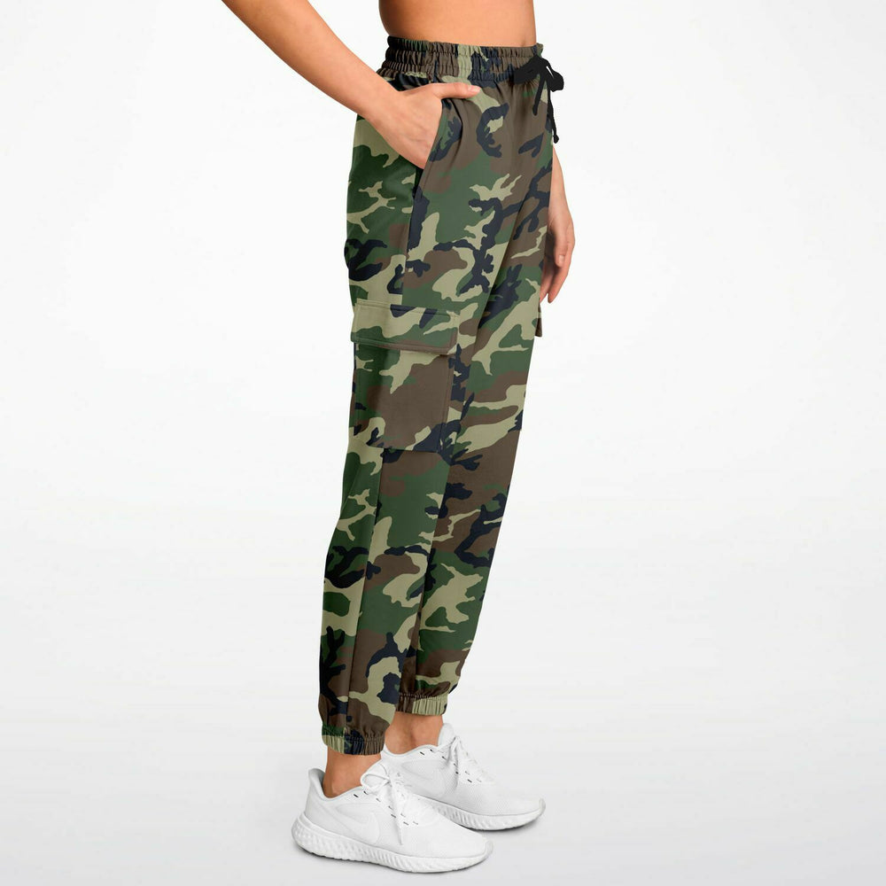 Equippage Woodland Camou Fashion Cargo Sweatpants