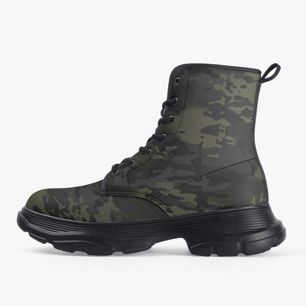 Equippage Casual Leather Black MultiCam Boots