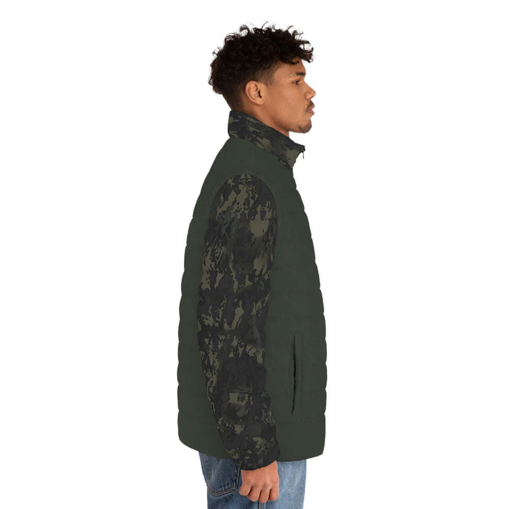 Equippage BMC USMC Green Stripe Men's Puffer Jacket