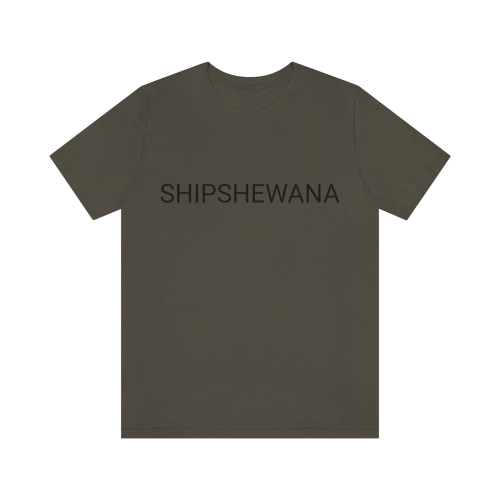 SHIPSHEWANA Indiana Unisex Jersey Short Sleeve Tee by Equippage.com