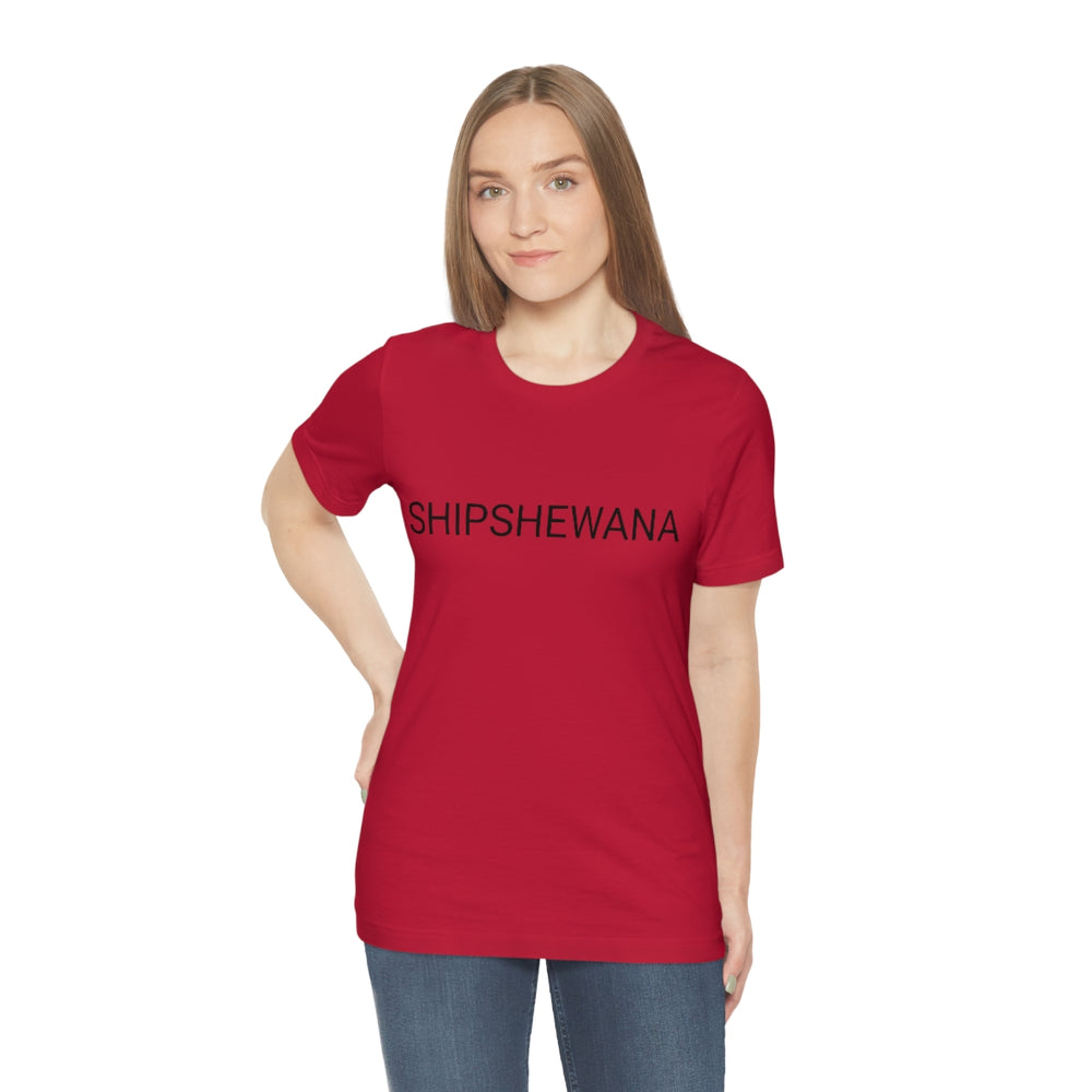 SHIPSHEWANA Indiana Unisex Jersey Short Sleeve Tee by Equippage.com