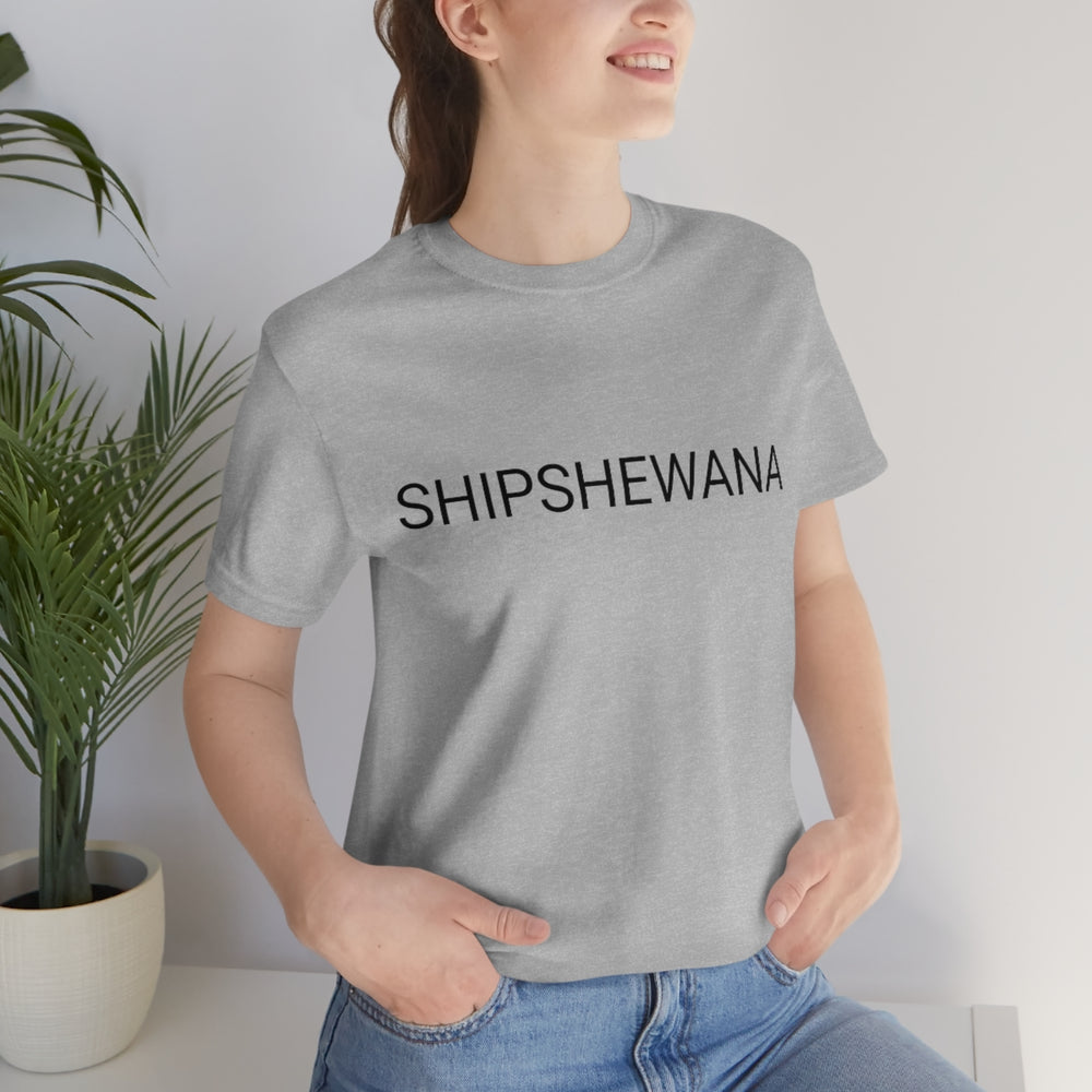 SHIPSHEWANA Indiana Unisex Jersey Short Sleeve Tee by Equippage.com