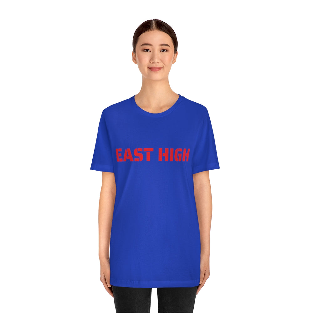 EAST HIGH Leopards Salt Lake City Utah Unisex Jersey Short Sleeve Tee from Equippage.com