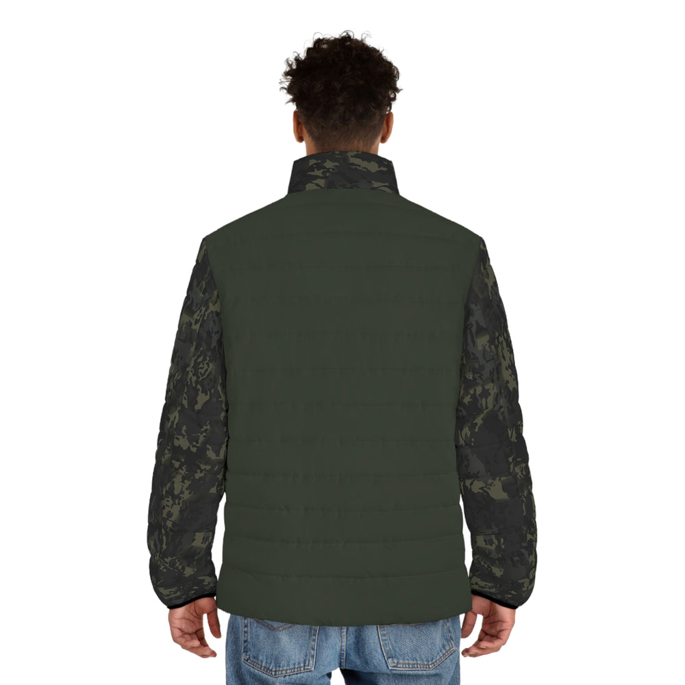 Equippage BMC USMC Green Stripe Men's Puffer Jacket