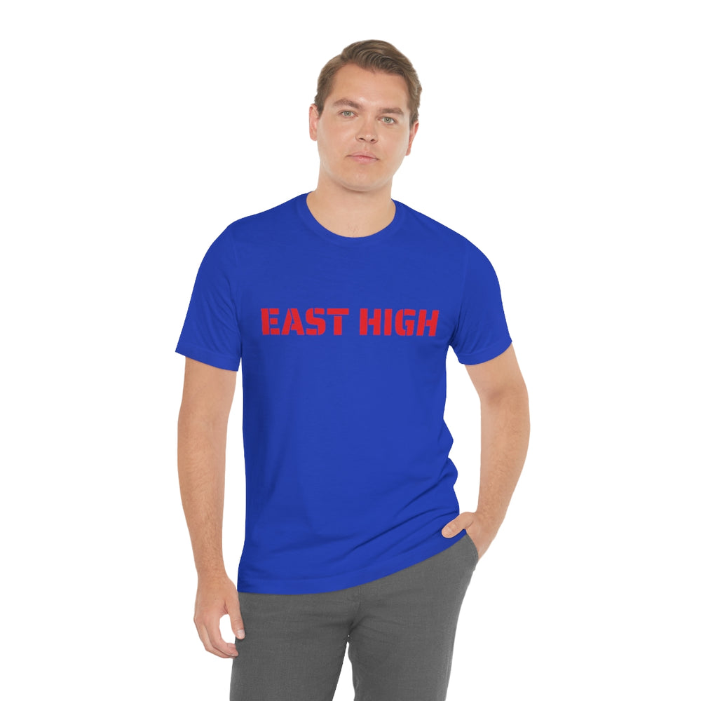 EAST HIGH Leopards Salt Lake City Utah Unisex Jersey Short Sleeve Tee from Equippage.com